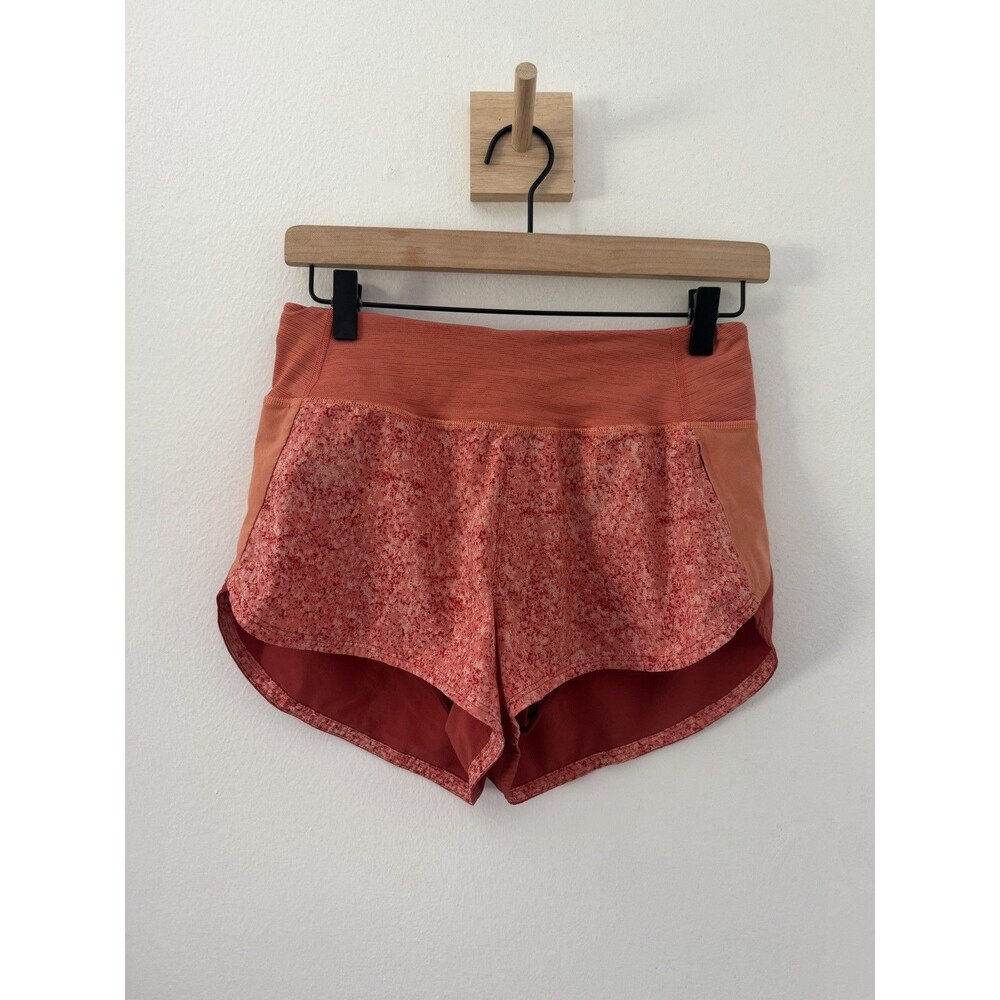 Outdoor Voices Hudson Shorts Womens Activewear Sz Small Lined Speckled Orange